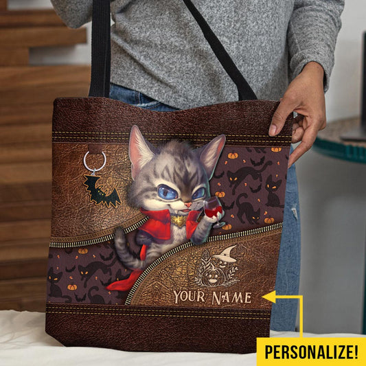 Sac fourre-tout personnalisé inspiré des chats vampires