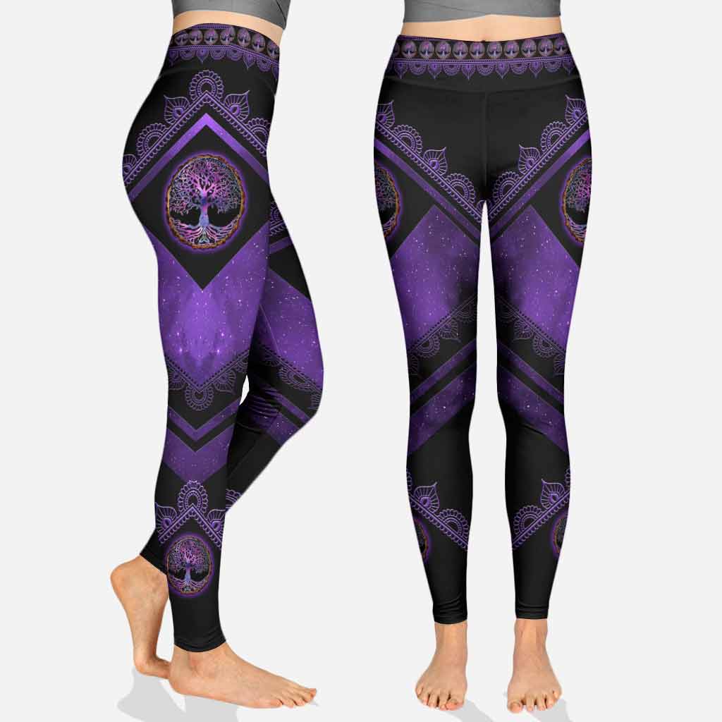 Leggings de yoga « Je suis principalement en paix »
