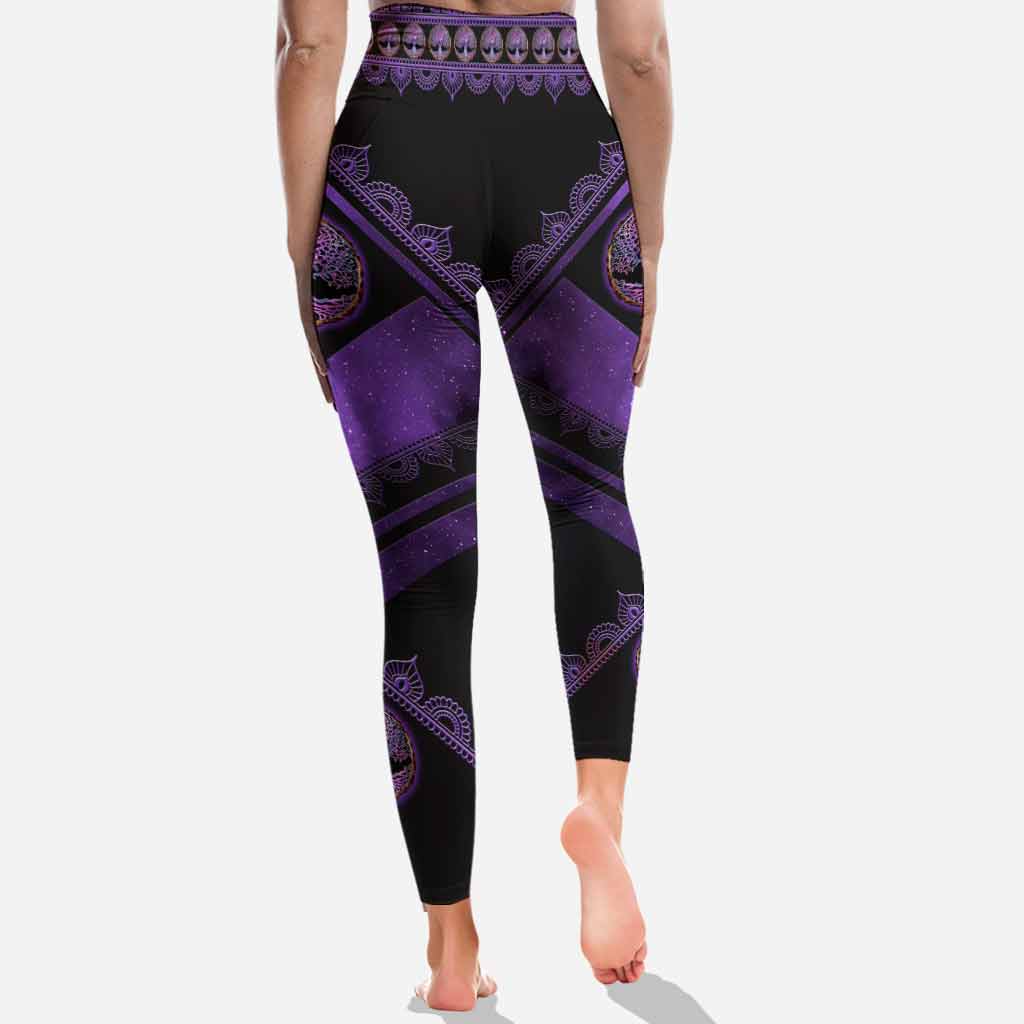 Leggings de yoga « Je suis principalement en paix »