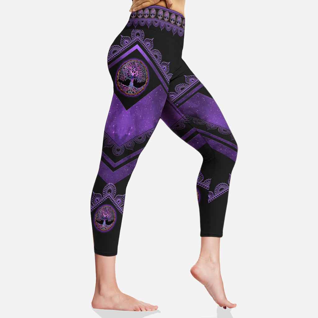 Leggings de yoga « Je suis principalement en paix »