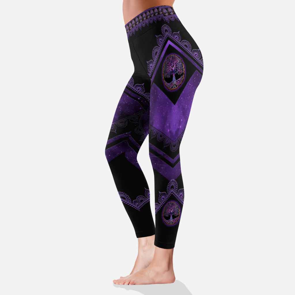 Leggings de yoga « Je suis principalement en paix »