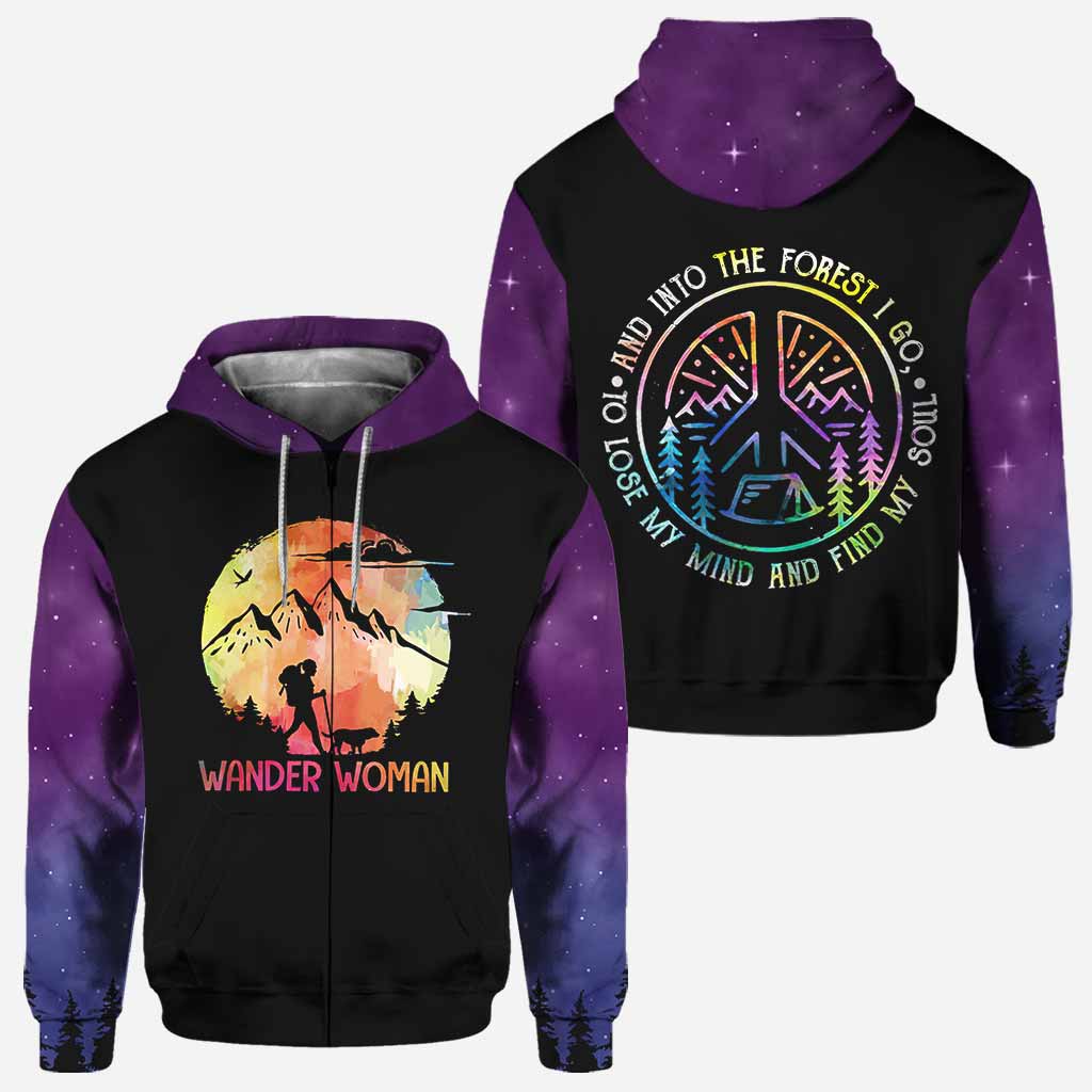 And Into The Forest I Go - Hiking All Over T-shirt and Hoodie 112021