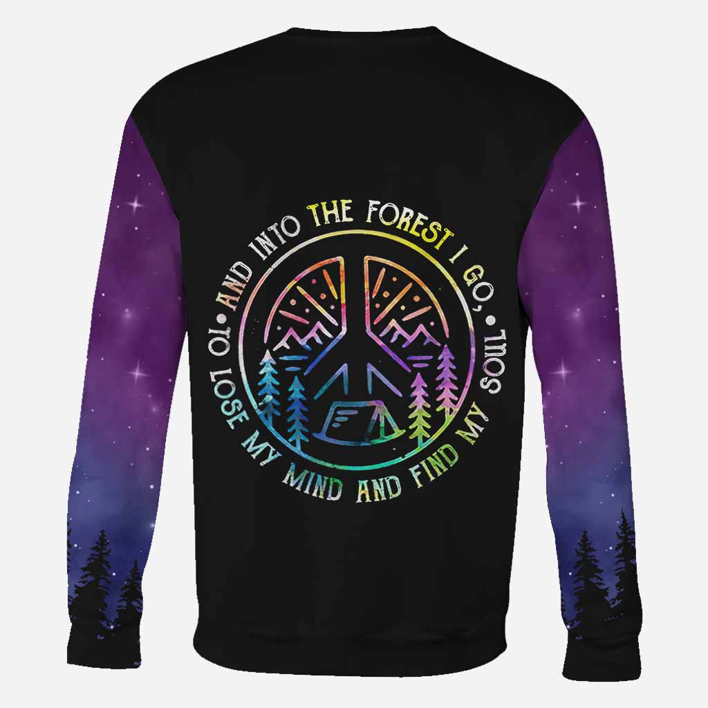 And Into The Forest I Go - Hiking All Over T-shirt and Hoodie 112021