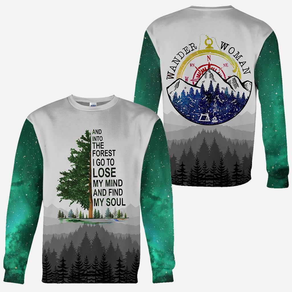 And Into The Forest I Go - Hiking All Over T-shirt and Hoodie 112021
