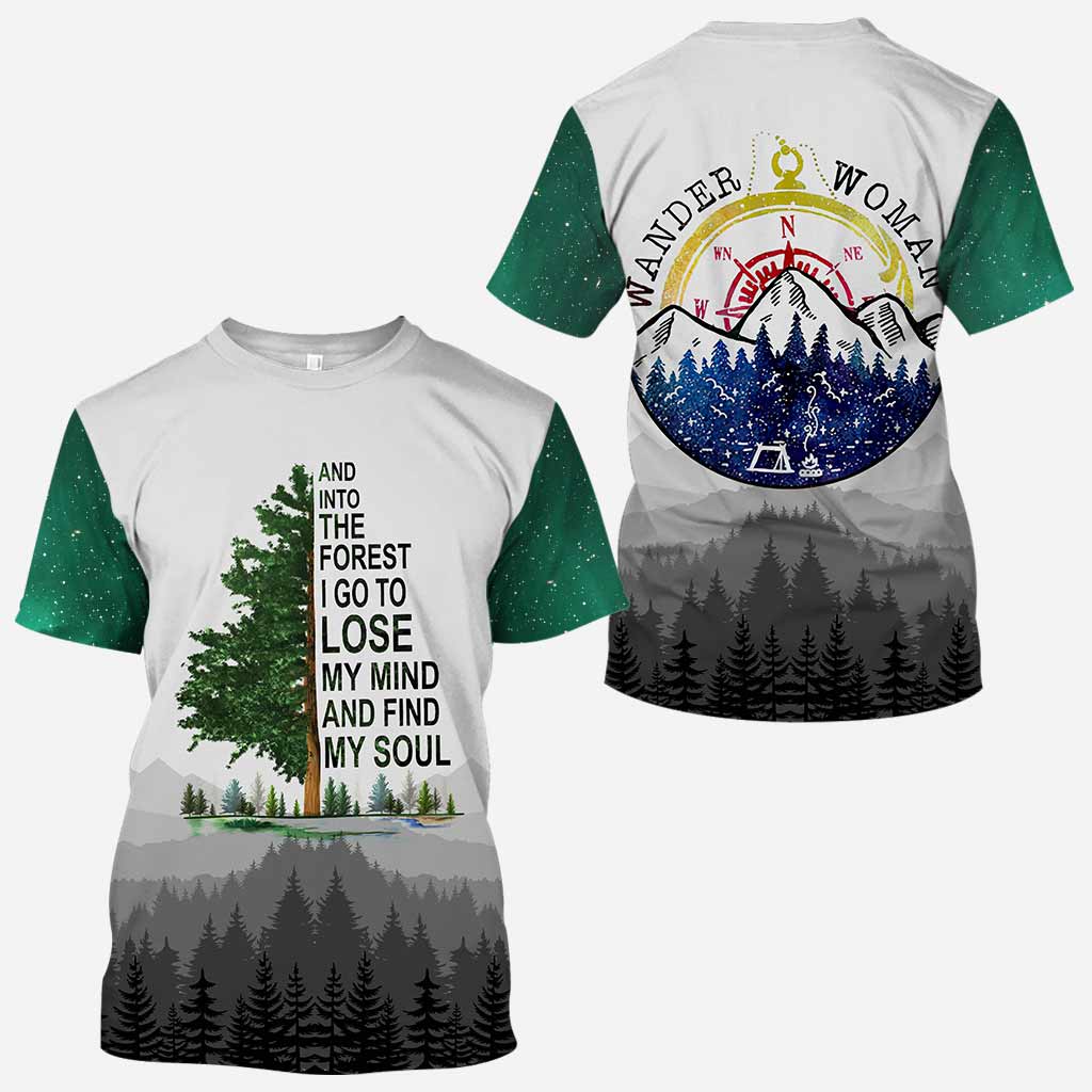 And Into The Forest I Go - Hiking All Over T-shirt and Hoodie 112021