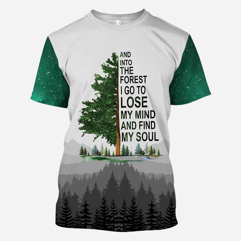 And Into The Forest I Go - Hiking All Over T-shirt and Hoodie 112021