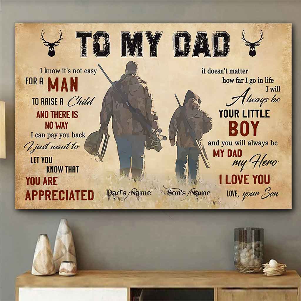 À mon père - Affiche de chasse personnalisée 1121