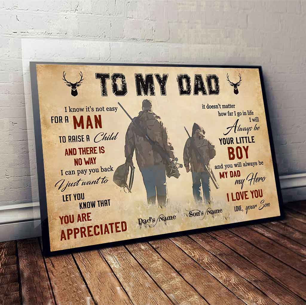 À mon père - Affiche de chasse personnalisée 1121