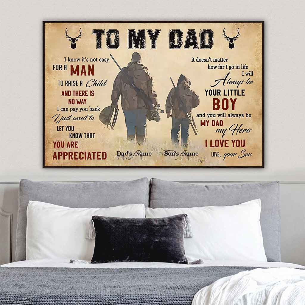 À mon père - Affiche de chasse personnalisée 1121
