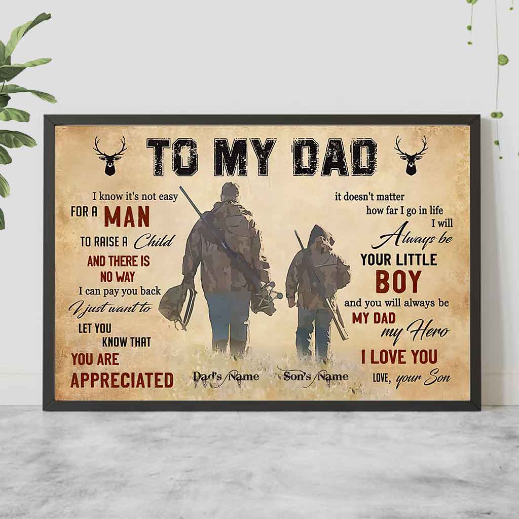 À mon père - Affiche de chasse personnalisée 1121