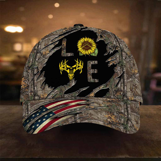 Casquette Love Hunting avec trous d'aération imprimés