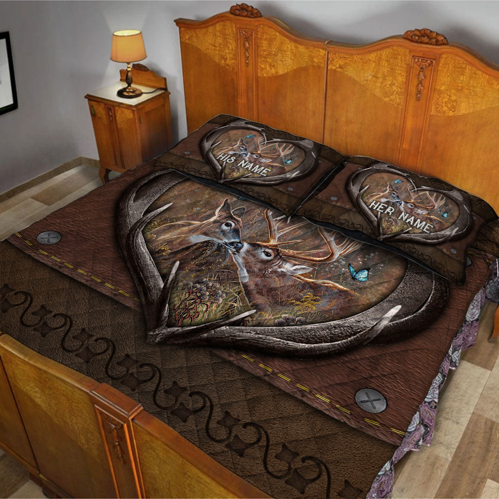 Toi et moi, on gère ça - Ensemble de courtepointe de chasse personnalisé pour couples