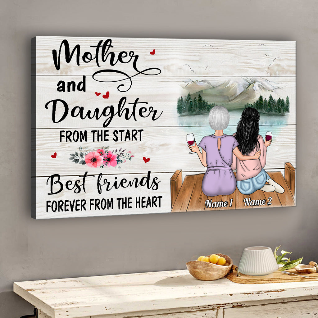Unis pour toujours - Toile et affiche personnalisées pour maman