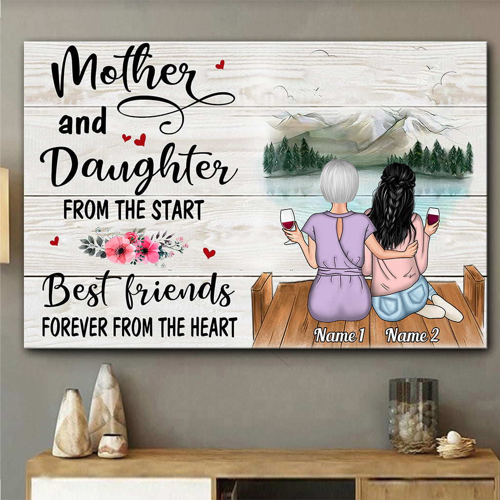 Unis pour toujours - Toile et affiche personnalisées pour maman