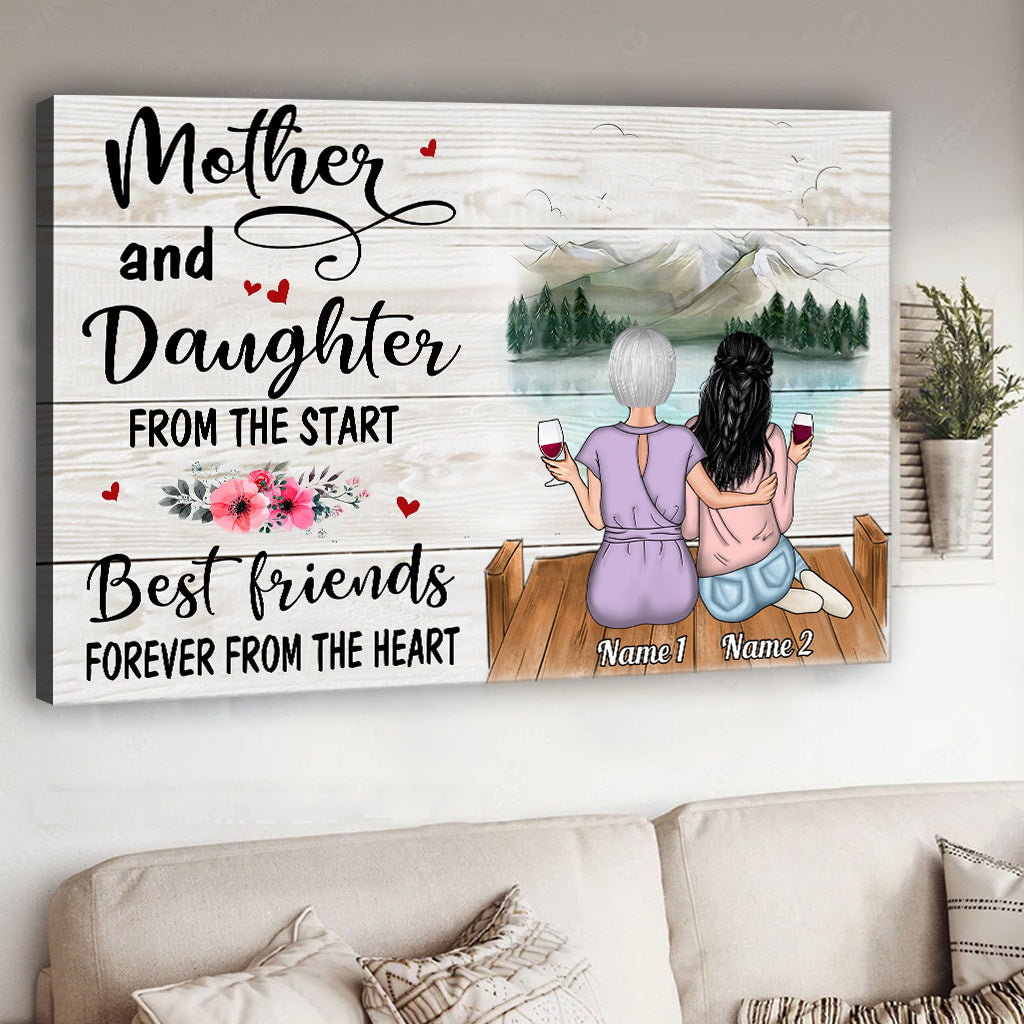 Unis pour toujours - Toile et affiche personnalisées pour maman