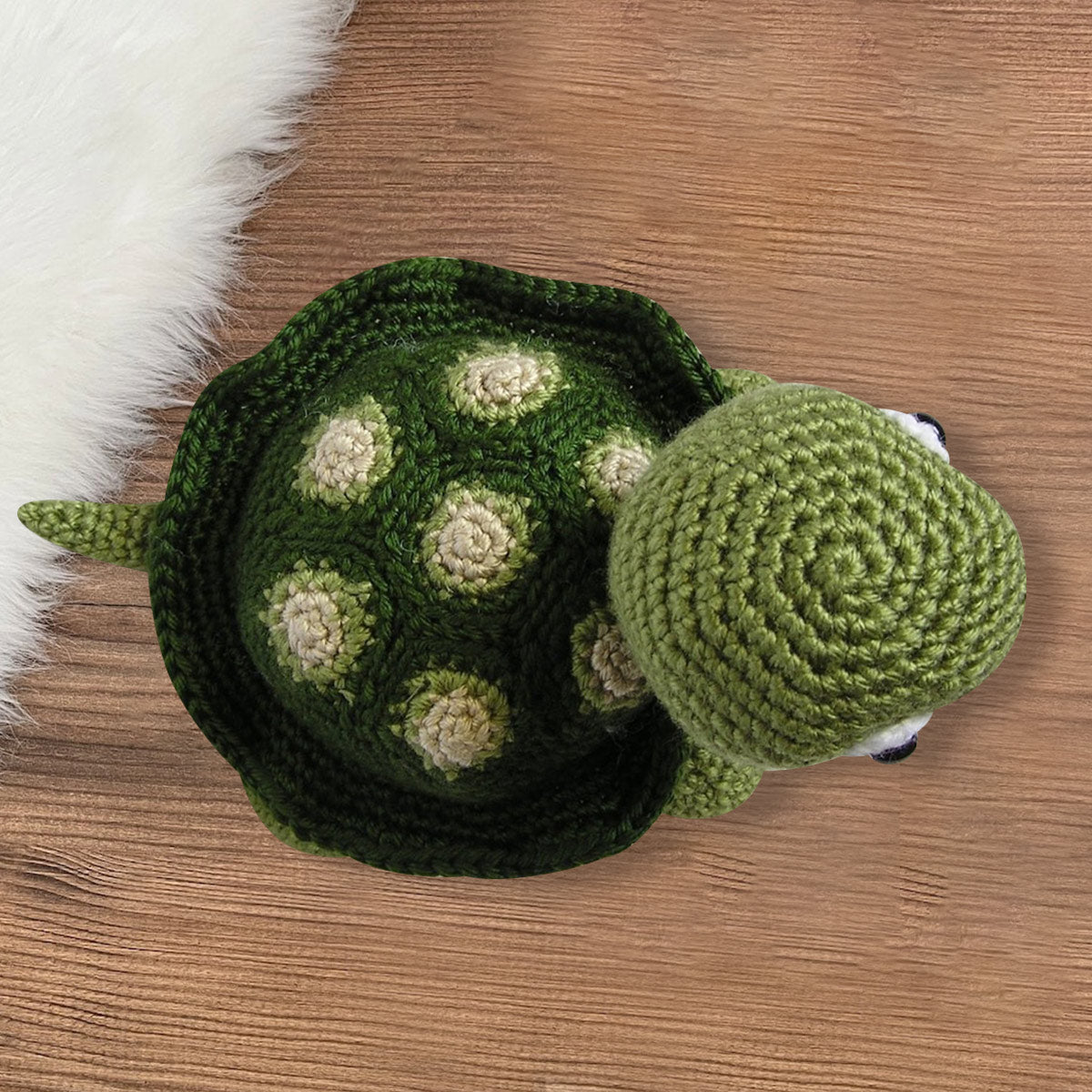 Bébé tortue - Poupée tortue tricotée à la main