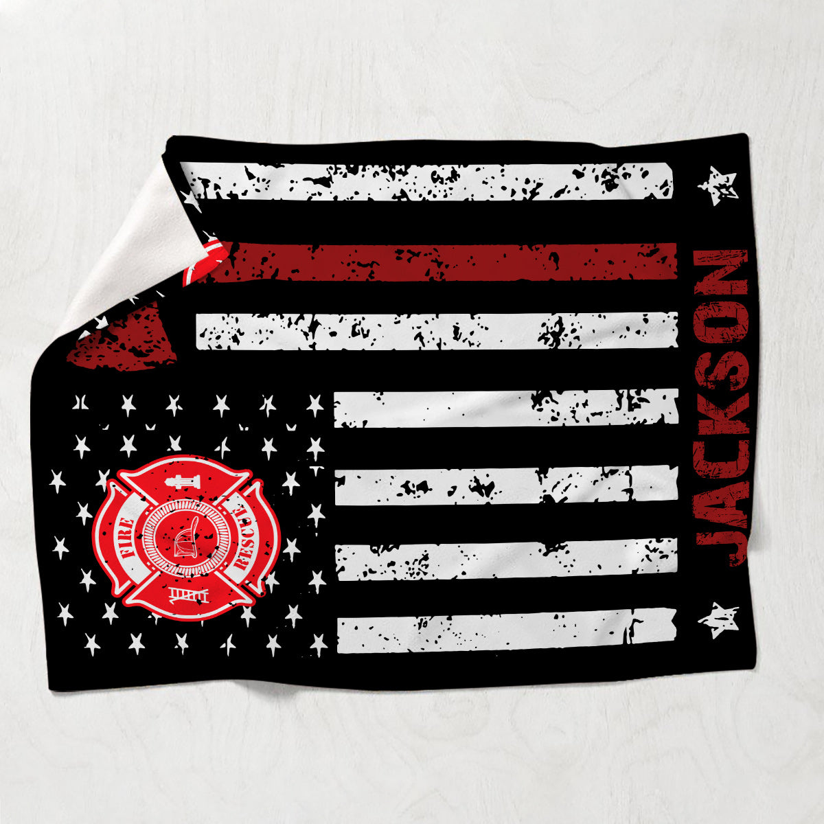 Fier pompier - Cadeau pour pompier (lui, papa, mari, fils) - Couverture personnalisée