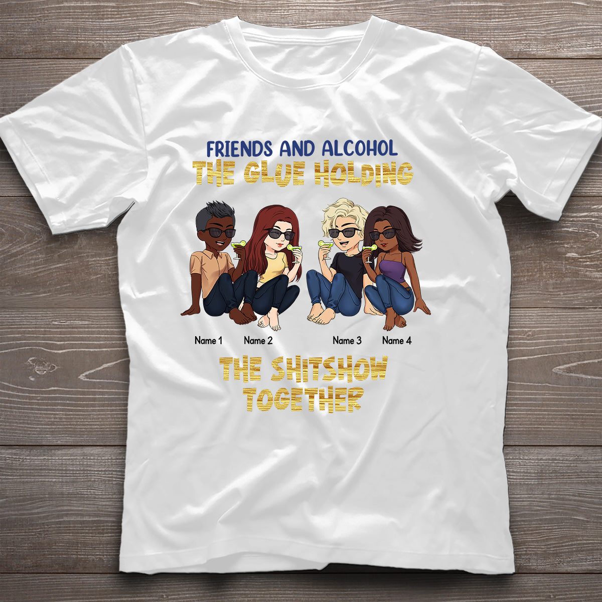 Les meilleures amies sont celles qu'on choisit soi-même - Cadeau pour sa sœur - T-shirt et sweat à capuche personnalisés