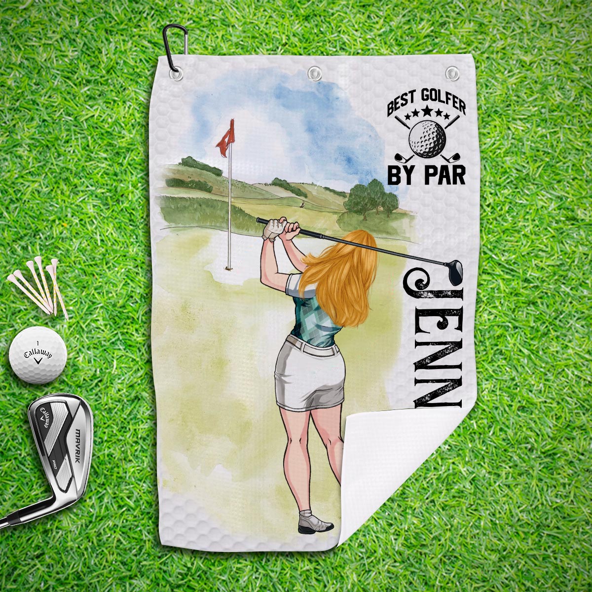 Ma casquette porte-bonheur pour le golf - Serviette de golf personnalisée