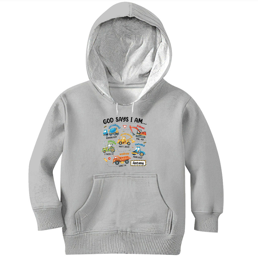 T-shirt enfant personnalisé « Dieu dit que je suis »