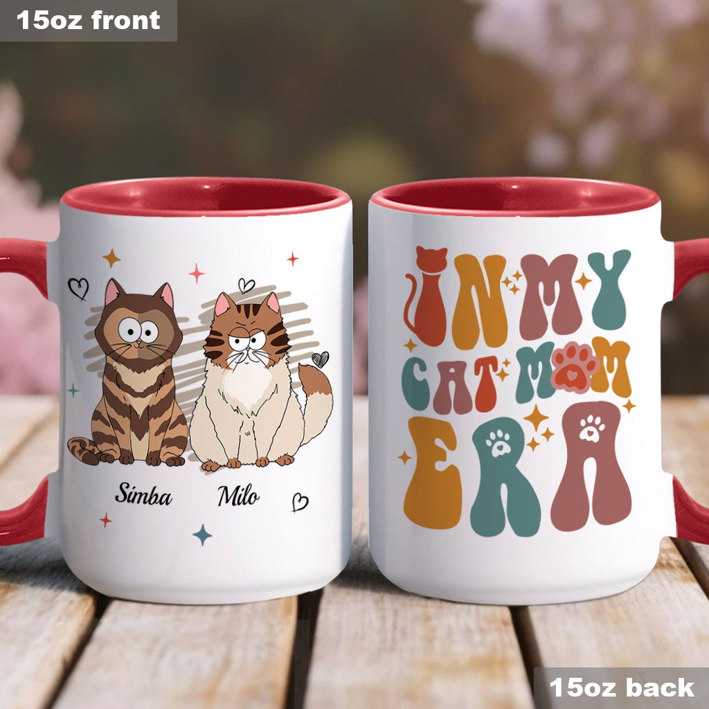 Mug personnalisé à motif chat « À l’époque où je suis une maman de chien/chat »