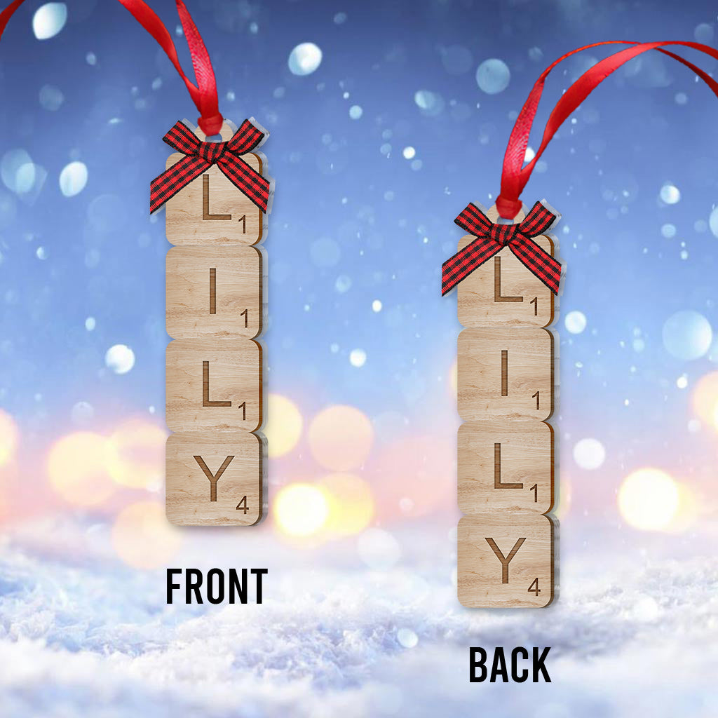 Scrabble Name - Personalized Family Ornament