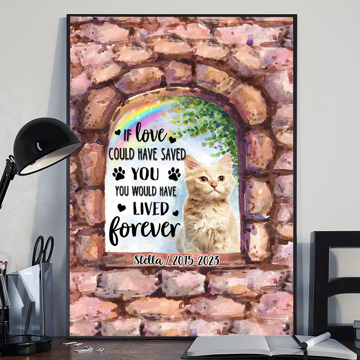 Plus à mes côtés - Toile et affiche personnalisées pour chien