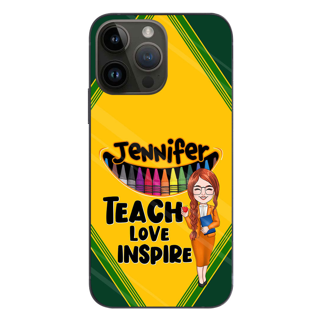 Teach Love Inspire - Personalized Teacher Phone Case