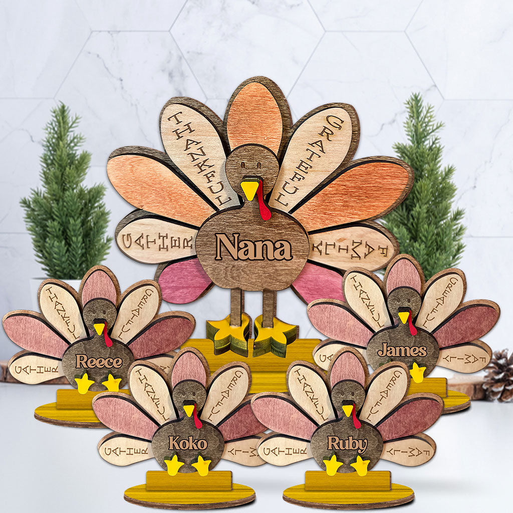 Grand-mère reconnaissante - Plaque en bois personnalisée pour agriculteur