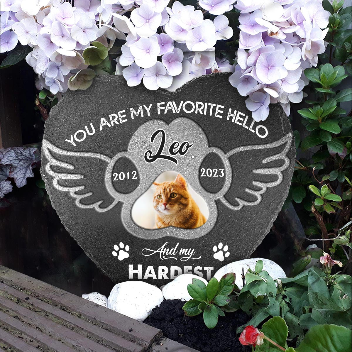 Les meilleurs amis ne sont jamais oubliés - Pierre personnalisée en forme de cœur pour chien