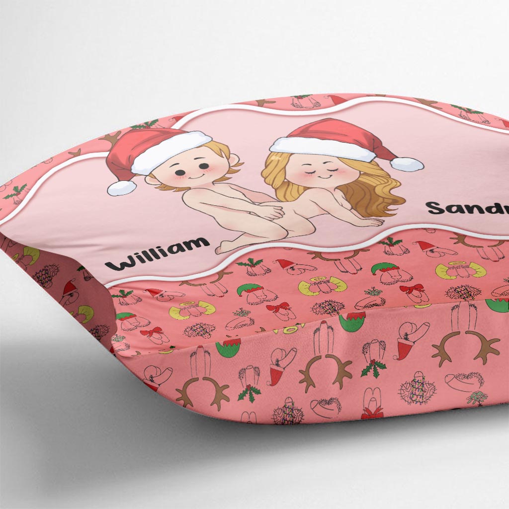 Tout ce que je veux pour Noël - Coussin décoratif personnalisé pour couple
