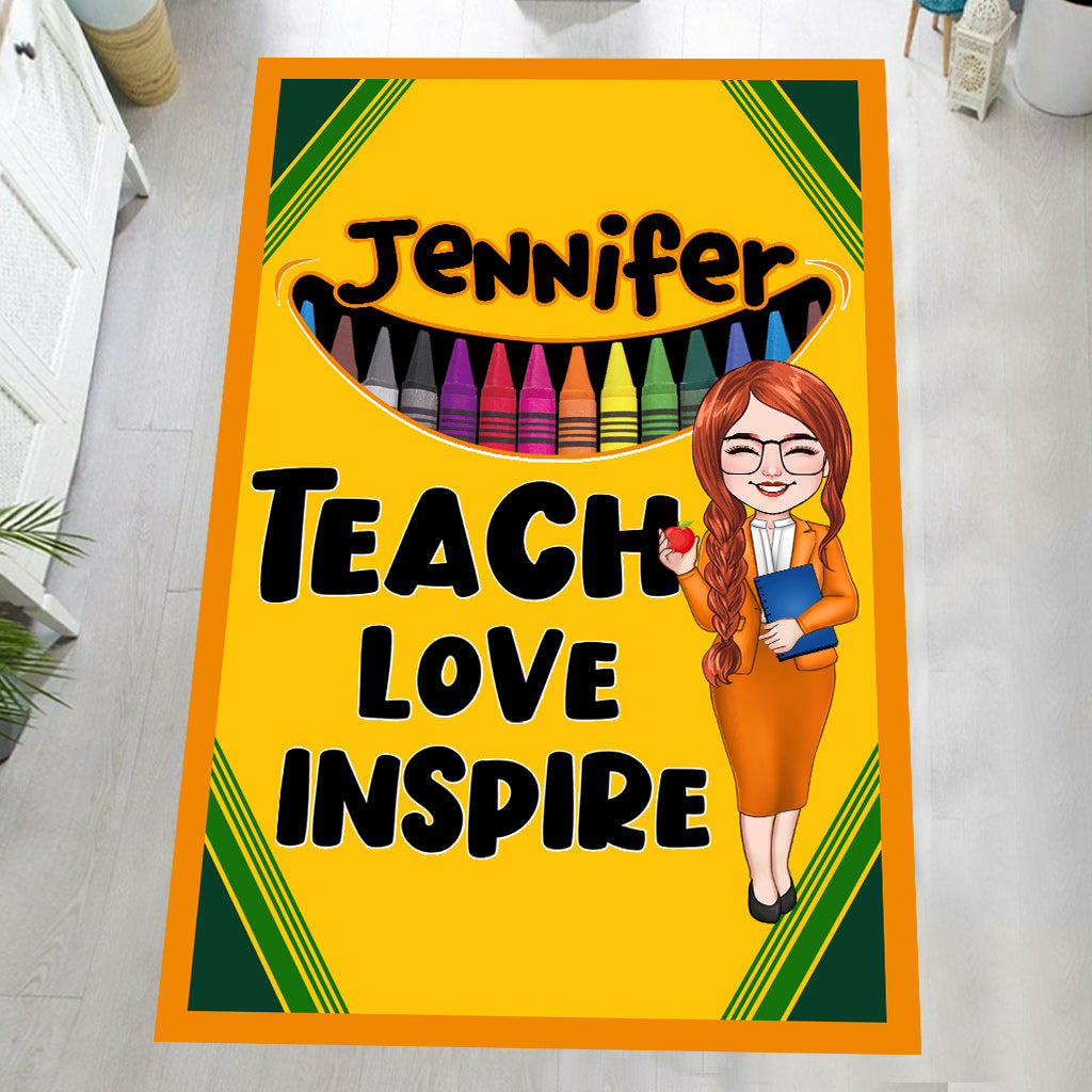 Tapis papillon personnalisé avec affirmations positives