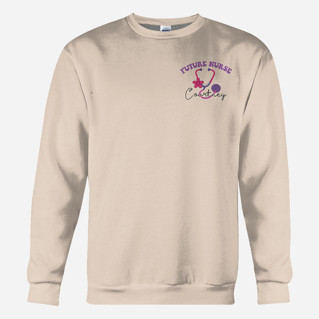 À l'époque où j'étais étudiante en soins infirmiers - Chemise personnalisée intégrale pour infirmière