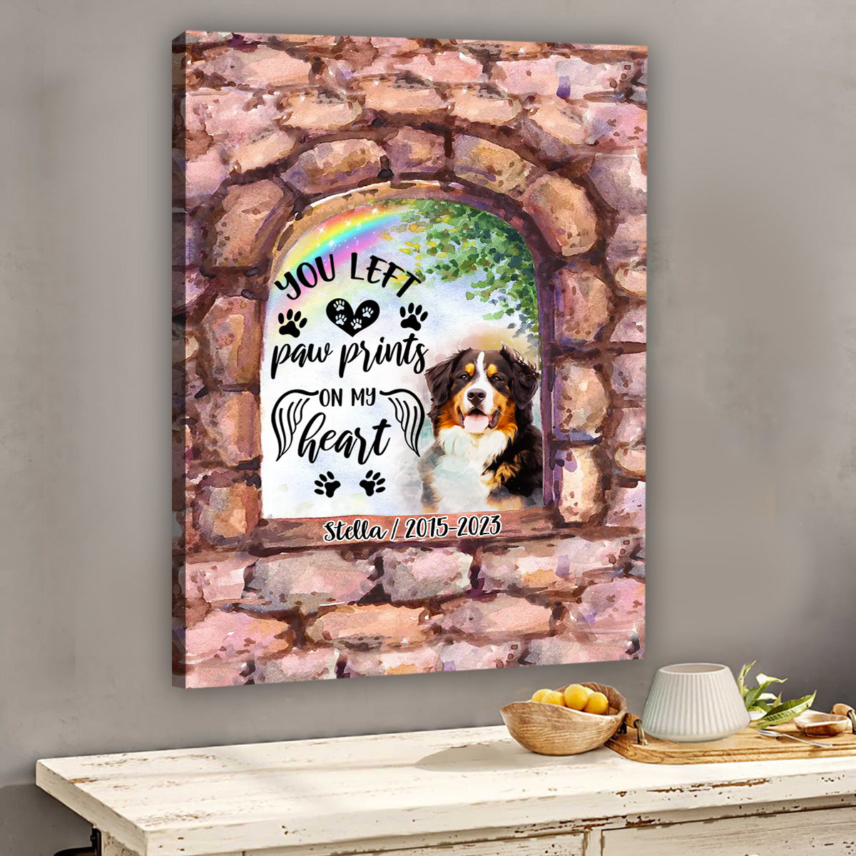 Plus à mes côtés - Toile et affiche personnalisées pour chien