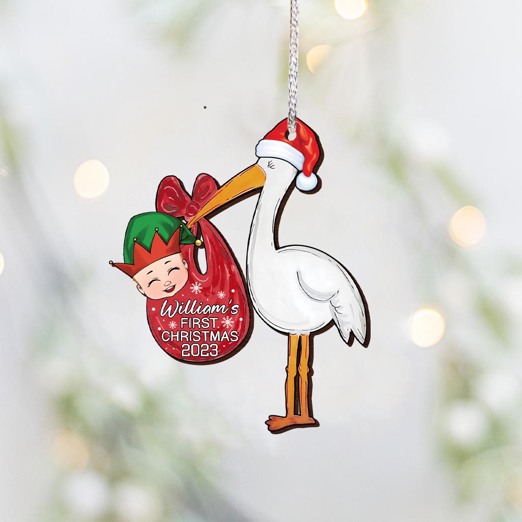 Premier Noël de bébé - Ornement personnalisé pour nouveau-né