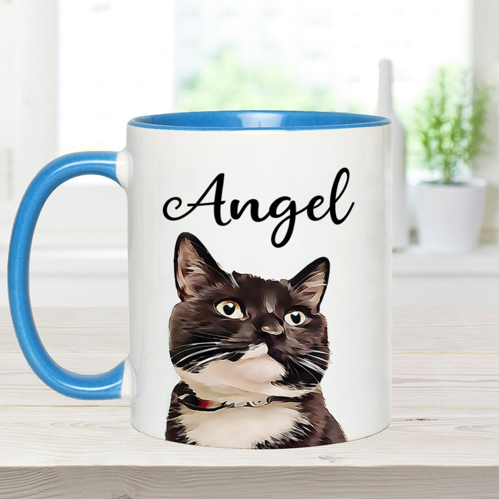 Mug personnalisé à motif chat pour amoureux des chats