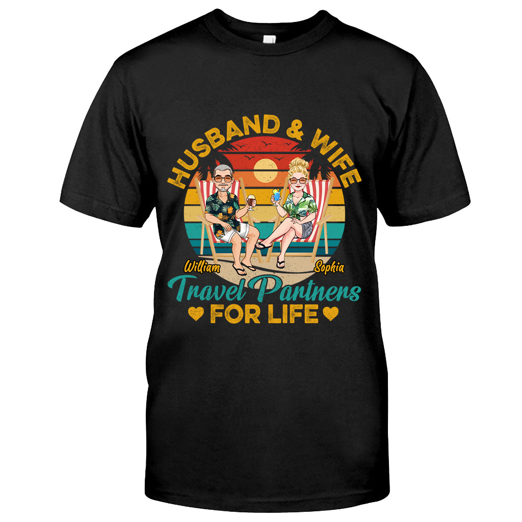 Partenaires de voyage pour la vie - T-shirt et sweat à capuche de voyage personnalisés