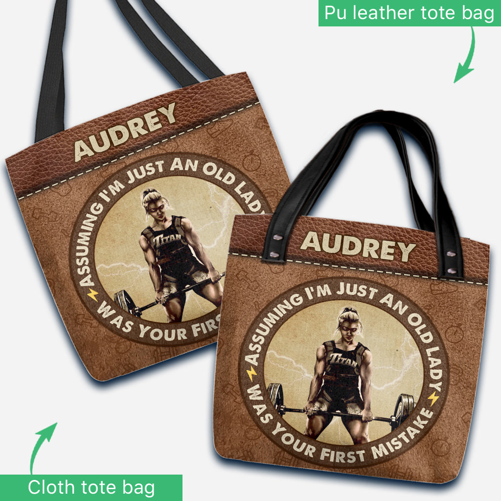 « Je suppose que je ne suis qu'une vieille dame » - Sac de sport personnalisé