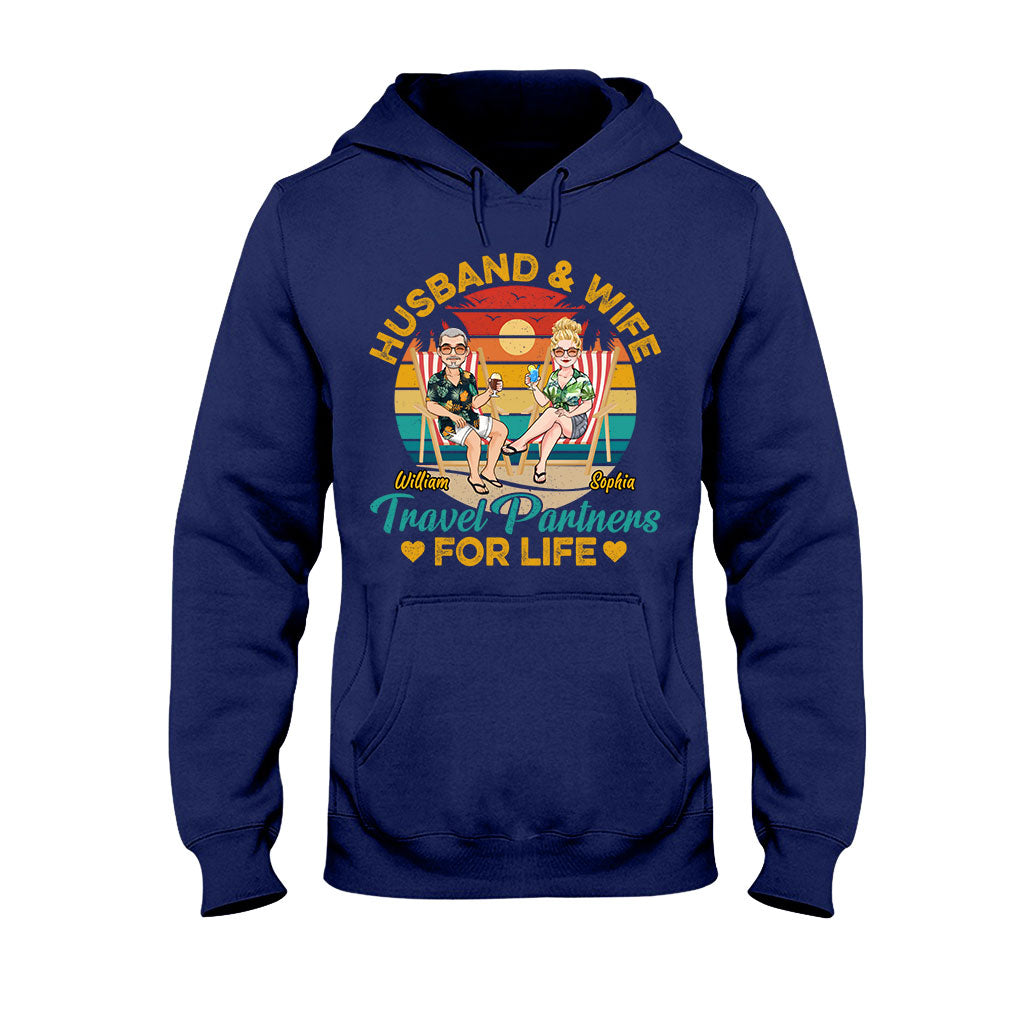 Partenaires de voyage pour la vie - T-shirt et sweat à capuche de voyage personnalisés