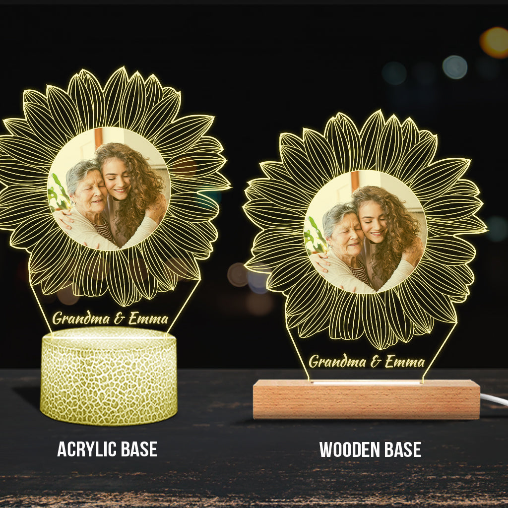 Tu es mon rayon de soleil - Cadeau pour maman, grand-mère, sœur, fille, fils, frère, grand-père, papa, épouse, époux, ami(e) - Plaque lumineuse personnalisée