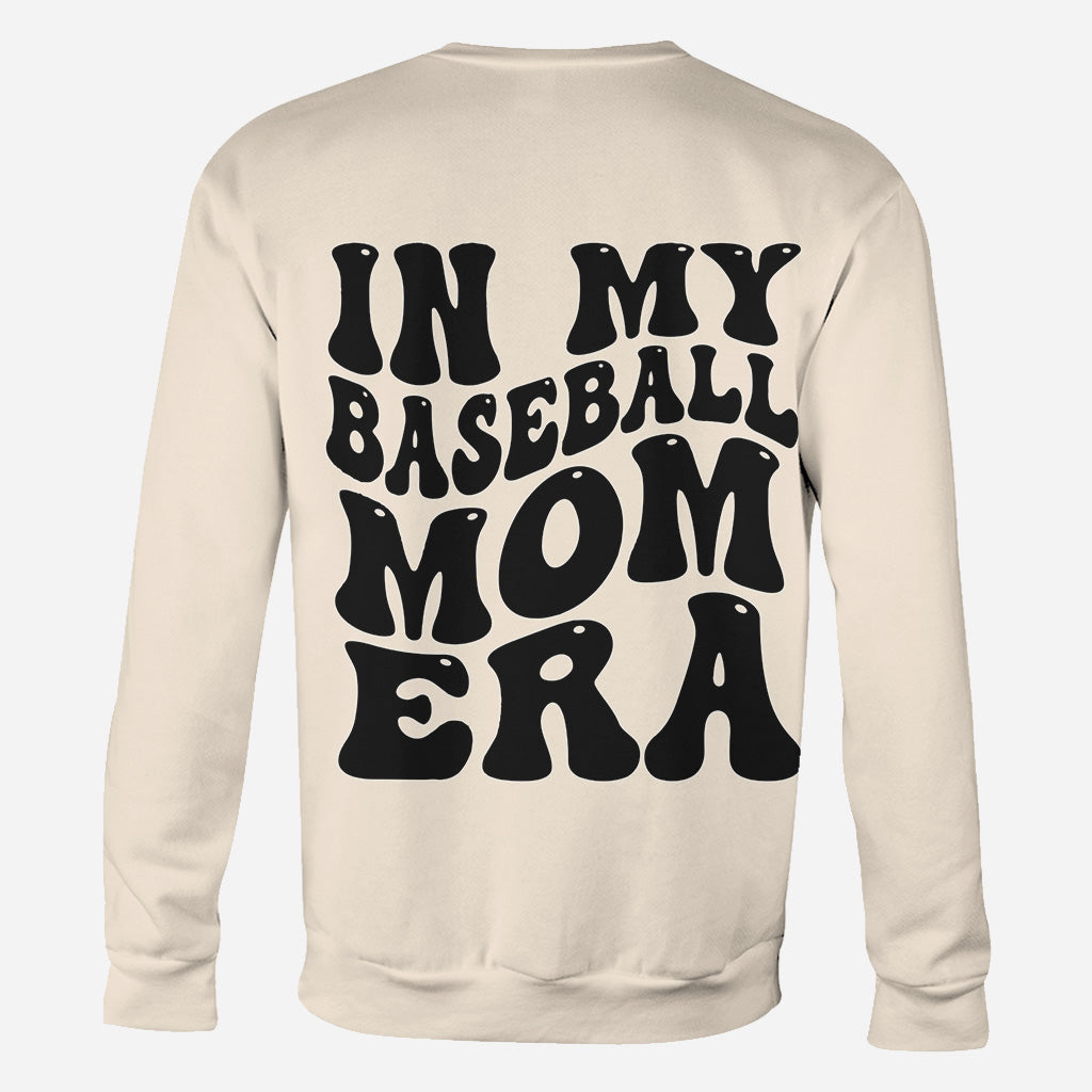 T-shirt personnalisé « À l'époque de ma maman de joueur de baseball »