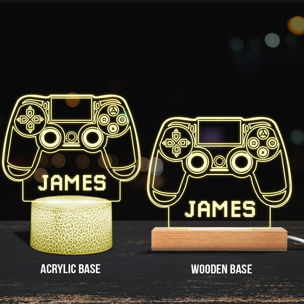 Salle de jeux - Plaque lumineuse personnalisée en forme de jeu vidéo
