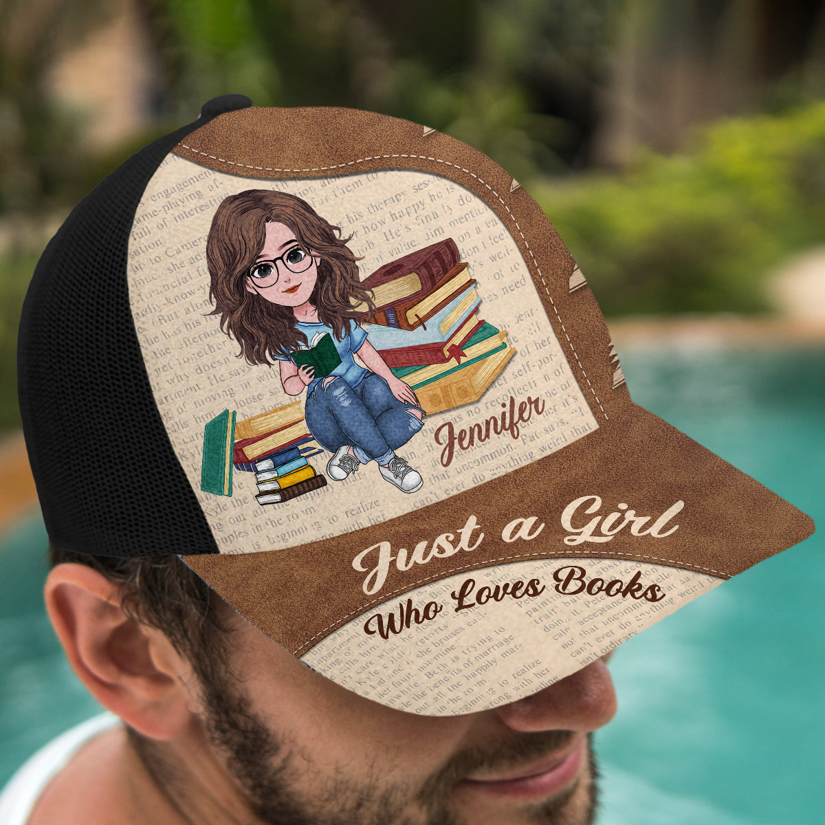 Just A Girl Who Loves Books - Personalized Book Trucker Hat