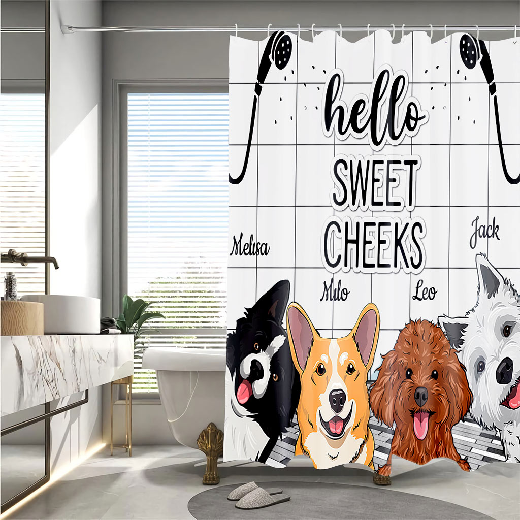 J'ai vu ça - Rideau de douche personnalisé pour chien