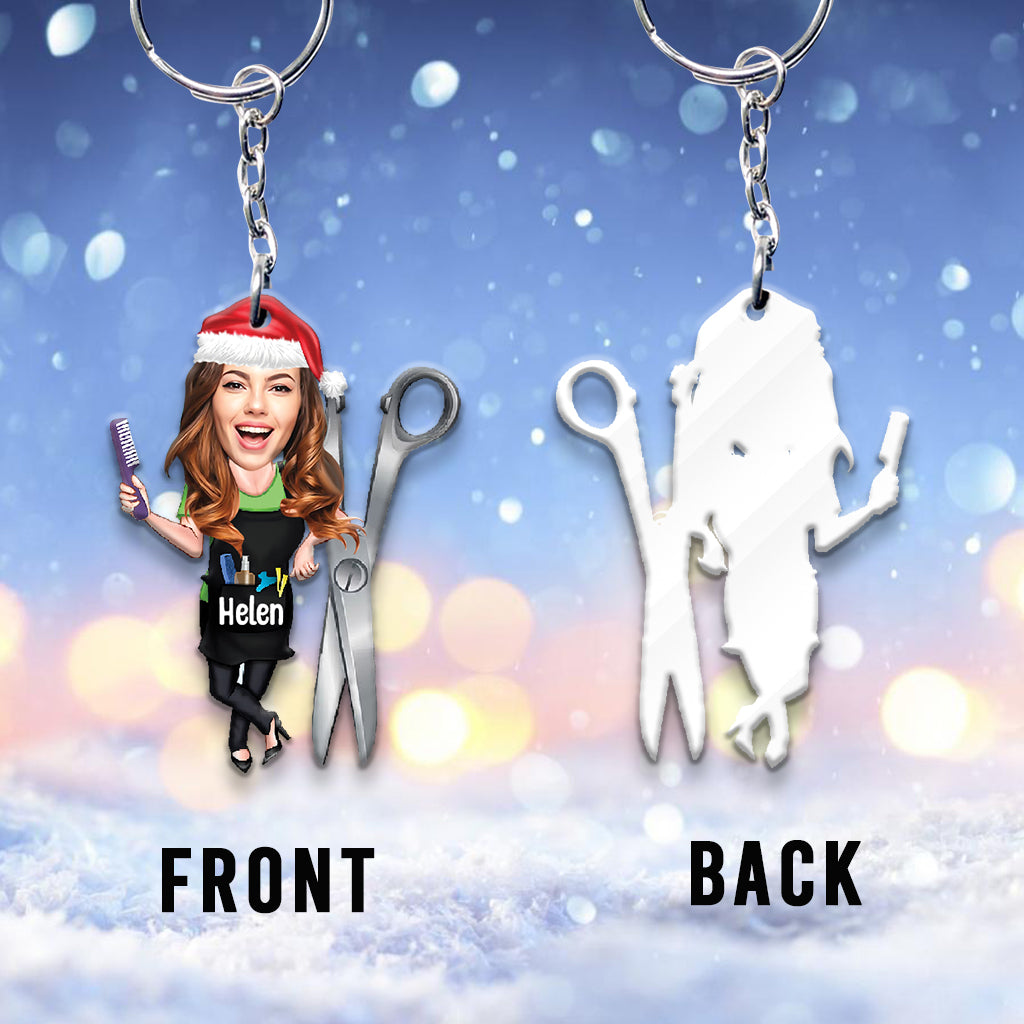 Porte-clés coiffeur personnalisé Hair Hustler