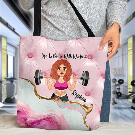 La vie est plus belle avec le sport - Sac de sport personnalisé
