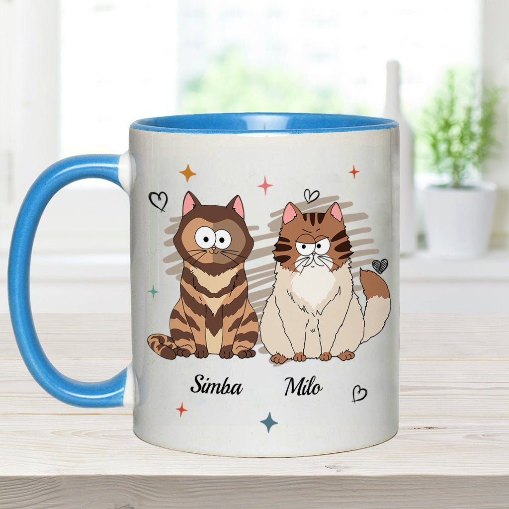 Mug personnalisé à motif chat « À l’époque où je suis une maman de chien/chat »