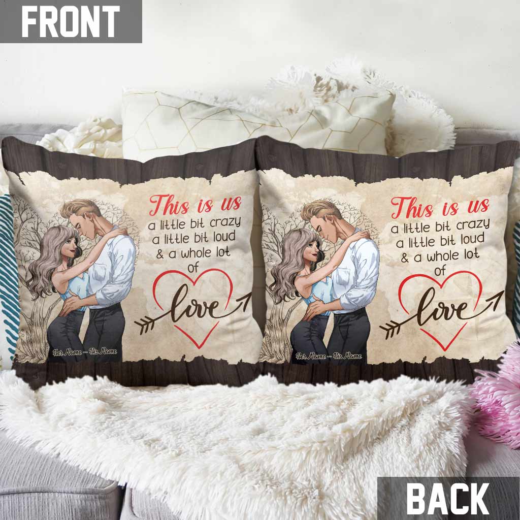 Coussin décoratif personnalisé pour couple « This Is Us »