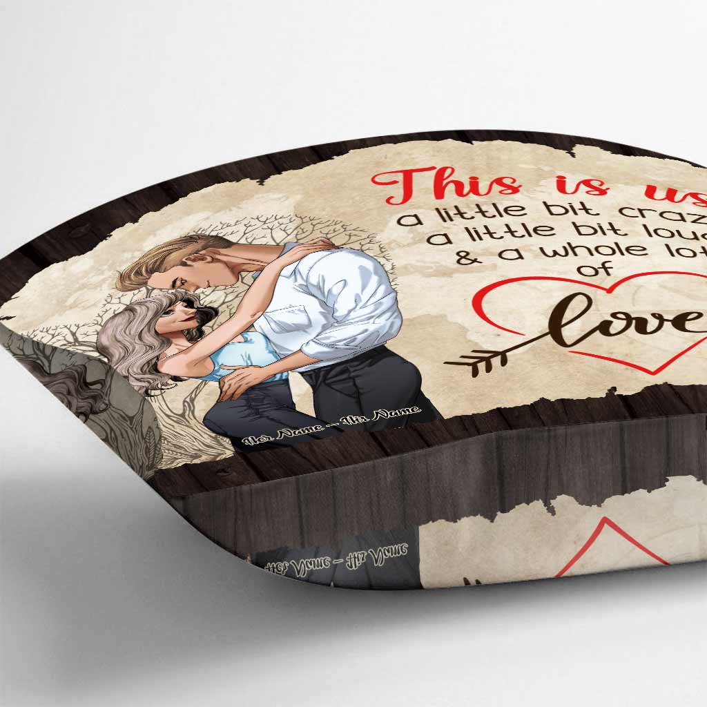 Coussin décoratif personnalisé pour couple « This Is Us »