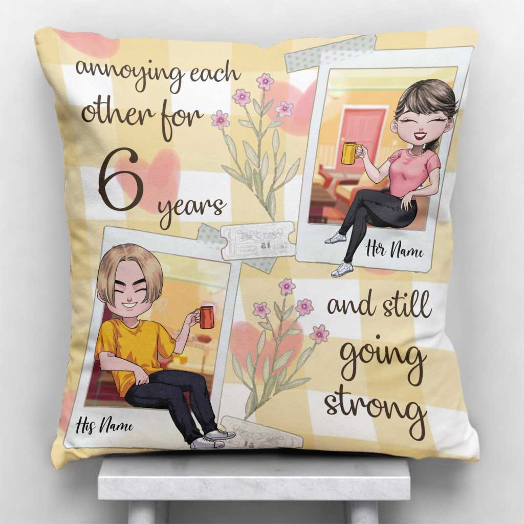 Coussin décoratif personnalisé pour couple « Tout ce que j’aime »
